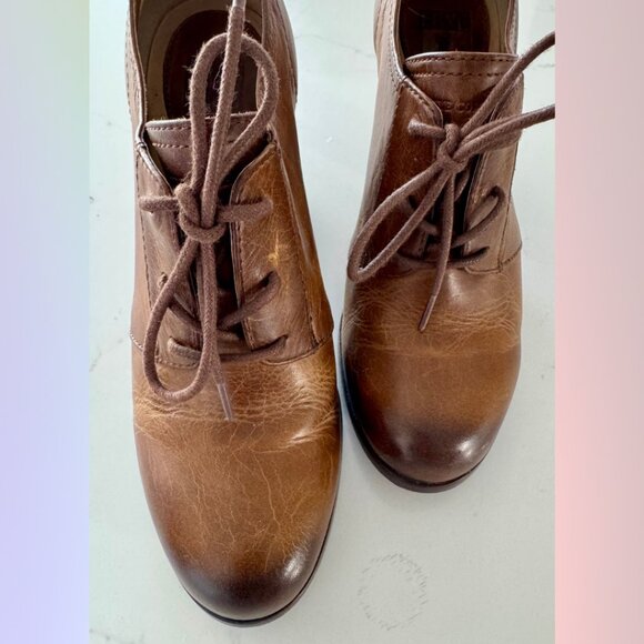 Frye Leather Heel Booties – Dark Brown, Size 7.5 - Picture 4 of 7